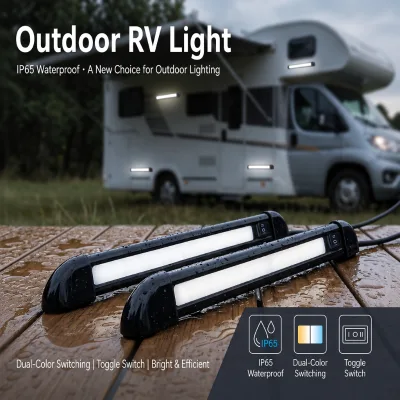 12V RV LED Awning Porch Light Dual Color Waterproof Caravan 12V LED Awning Light Bar