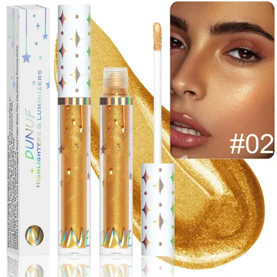 Vegan Mineral Cream Liquid Highlighter Stick Waterproof Long Lasting Hydrating Bronzer Liquid Highlighters Makeup Custom Logo