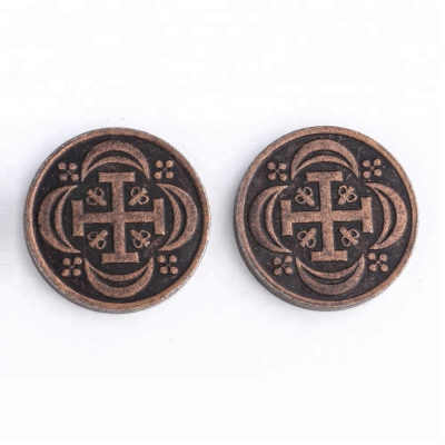 Cheap Printed Custom Logo Different Size Metal Arcade Game Token Cooper Coins