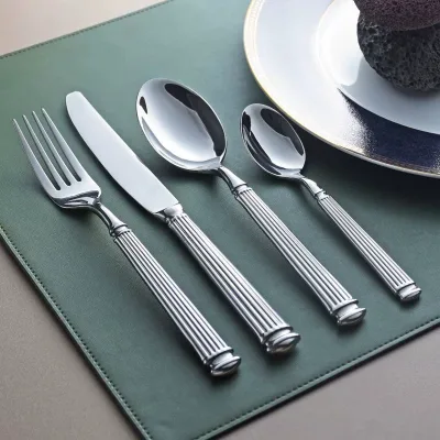 Luxury High Quality Think Handle Silver Stainless Steel 18/10 Cutlery Set