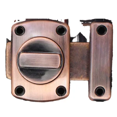 Modern Style Anti-Theft Zinc Alloy Stainless Steel Durable Door Lock Home Hardware Surface-Mounted Door Bolt Left Right Rotating