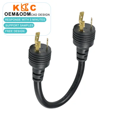 Industrial Medical Power Cord Cable Nema L7-15P 15 Amp 277 Volt SJTW Wire