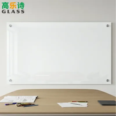 4mm Tempered Safety Glass Frameless Magnetic Whiteboard with Pen Tray Pre-Drilled Portable Small Size 60*45cm