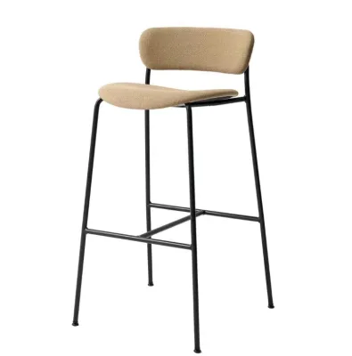 Nordic-style Minimalist Modern Light-luxury Metal Commercial bar Stool Reception Pub Chair Home bar Stool High bar Furniture