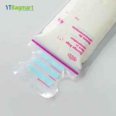 Durable Custom Logo Disposableself-Standing Refrigerator Cooler Breast Milk Storage Bag Bpa Free Milk Bag