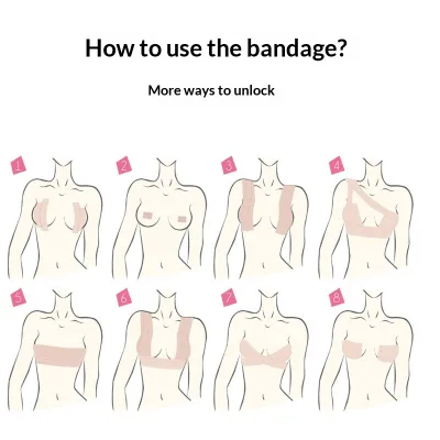 Transparent Sexy Square Breast Lift Intimates Invisible Push Bra Sticker Breathable Accessories Nipple Cover Boob Tape