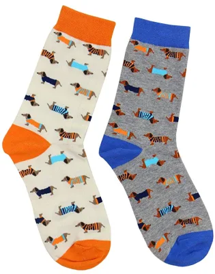 Women Novelty Animal Dog Pattern Soft Cotton Socks