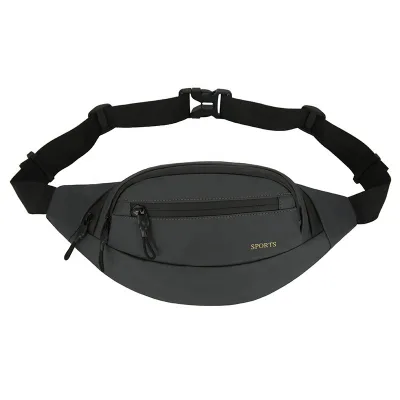 2025 INS Sports Luxury Fanny Pack New Style Korean Version Male Single Shoulder Leisure Bag Cross Chest Zipper Anti-Theft