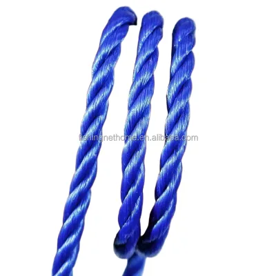 Factory Direct Net Home PP High Tenacity Abrasion Resistant Custom Diameter Danline 3-Strand Rope for Boat Mooring and Bundling