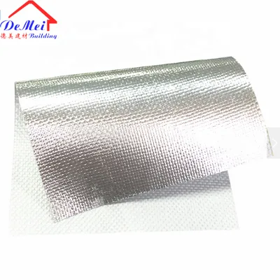 Single Side Insulation Waterproof Heat Resistant Laminated Composited Aluminum Foil Mesh Fiberglass Fabric Cloth Cutting