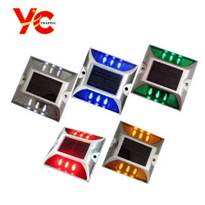 Aluminum Solar Road Stud Blinking Led Light Driveway Cat Eyes Solar Street Aluminium Road Stud