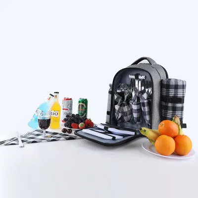 2026 new hot-selling multifunctional picnic bag outdoor portable insulated bag four-person large-capacity picnic bag