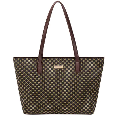 2024 Women's Printed Tote Bag Casual Korean Version Large Capacity Shoulder Bag New Foreign Trade Mommy Handbag