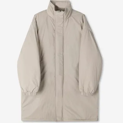 Wholesale Men's Winter Padding Fishtail Parka High Neck Zip Pocket Elastic Cuff Oversized Longline Insulated Casual Outerwear