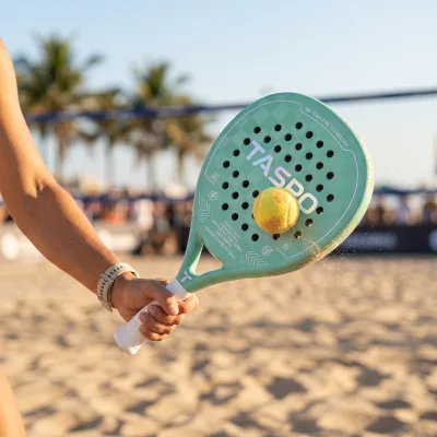 TASPO Beach Tennis Paddle 18K Foam Core Lightweight Durable Power Control Precision Wholesale Factory Direct Custom