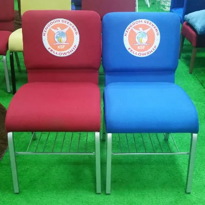 Customized logo Durable Church Rental Chairs