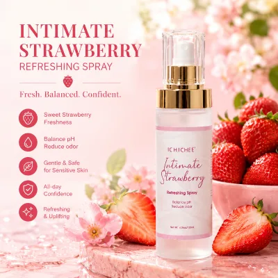 Women's Organic Feminine Intimate Spray-Eco-Friendly Silicone Anti-Bacterial PH Balanced Natural Herbs Daily Use