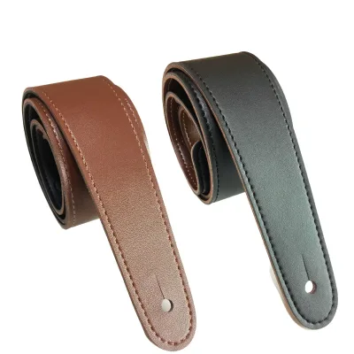 Double-Sided Guitar Strap Black Brown Guitar Shoulder Strap Durable Adjustable Musical Instrument Strap Accessories