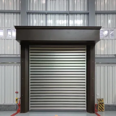 Auto-Closing 304 Stainless Steel Frame Curtain Fast Roll-Up High-Speed Door for Warehouses and Pharmaceutical Factories