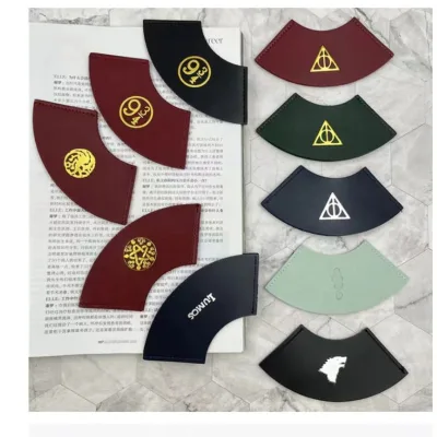Leather Bookmark Potters Hot Stamping Bookmark Decoration Kids Gifts