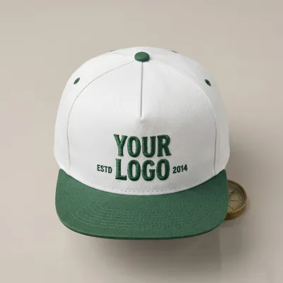 SHINY Premium Cotton Twill 5 Panel Performance Leaf Tropical Pattern Custom Logo Flat Brim Snapback Cap for Streetwear and Golf
