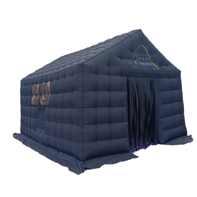 Large Black PVC Inflatable Disco Tent Portable Mobile Night Club Party Pavilion with Blower for Event Inflatable House