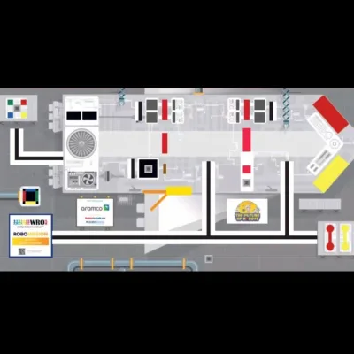 For WRO 2025 Competition Building Field Map Model Training Set Plastic DIY Toy PJ205 Under 50 Pieces Ages 14+