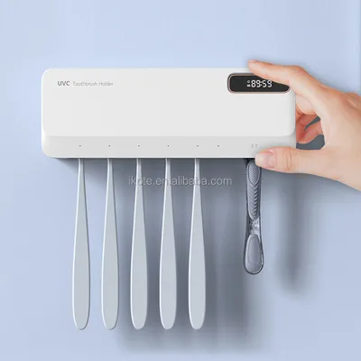 Bathrooms Smart UV Toothbrush Sterlizer Holder With Five 5 Card Slots Oral Care and Dryer