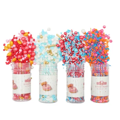 Beigu Mirco-Pak Edible Sugar Cake Sprinkles-Gold/Silver/Mixed Colors Various Sizes for Cake & Dessert Decoration
