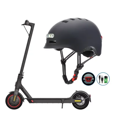Fashion Design LED Light Rechargeable Intergrally-mold Cycling/Motorcycle Helmet Safe Sport Mountain Road Riding CE Certified