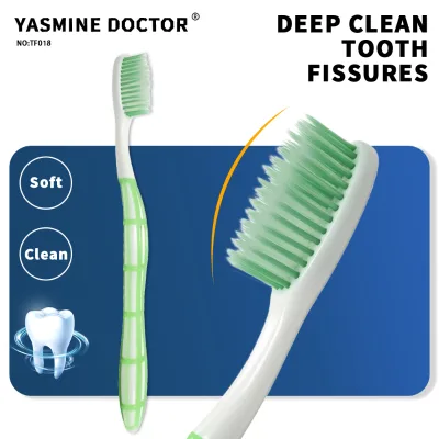 Household Wholesale Soft Toothbrush, Custom OEM Logo, Fine Dense Bristle For Pit & Fissure Teeth Stain Removal