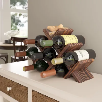 Wooden Wine Display Rack/vertical and Countertop Wine Storage Rack-bottle Rack/Cabinet Wine Rack