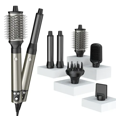 2024 New Style Airstyler 6 in 1 Electric One Step Styler Hair Dryer Volumizer Hot Air Brush Multi-Purpose Hair Styling Tools