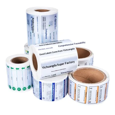 Asia Bank Label PET Self-adhesive Labels High-temperature Resistant Waterproof Oil-resistant Blank Printing Rectangle Shape