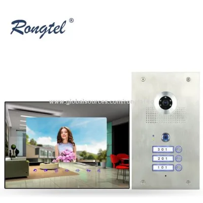 Fingerprint video door Phone Door entry system intercom works with smart phone for villa keypad smart door bell