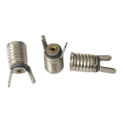Factory-direct Copper-nickel Or Gold Plating E5 Screw-type Socket Bulb Lamp Holder