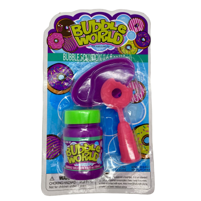 Factory Directly Sales Donut Shape Bubble Toys Blowing Bubbles Water Toy Bubble Wand