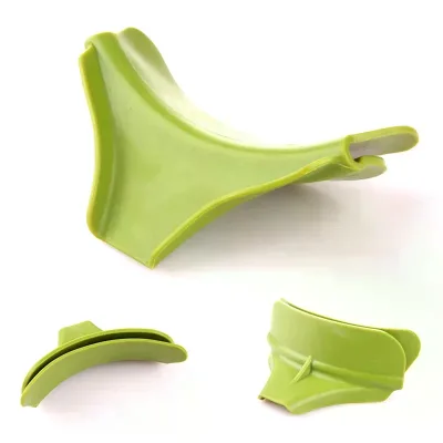 1 Pcs Funnel Anti-spill Silicone Slip on Pour Soup Spout Funnel for Pots Pans and Bowls and Jars Kitchen Gadget Tool