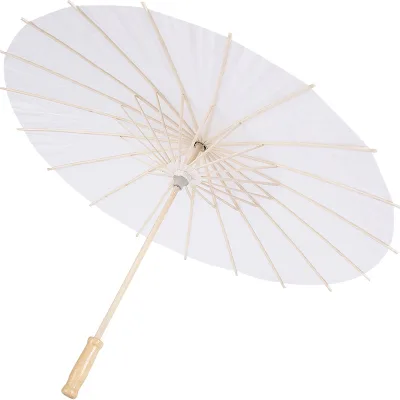 Custom Painted Wooden Handmade Eco-Friendly Wedding Parasol Umbrellas-20/30/40cm Sizes DIY Painting Craft Kit for Wedding