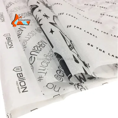 Custom Brand Name Printed Wrapping Tissue Paper for Clothing