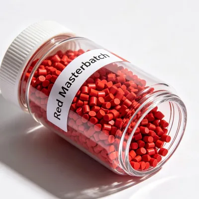 Fast Coloring Rose Red Masterbatch Thin Film Blowing Processing