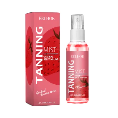 Long-Lasting Self-Tanning Bronzed Wheat Skin Moisturizing Sun-Free Tanning Mist Spray Face Care Product