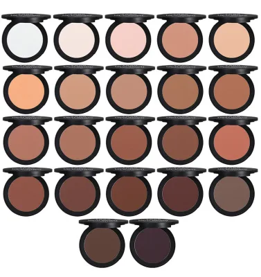 Mineral Vegan Facial Powder Foundation Face Pressed Powder Foundation Makeup for Dark Skin