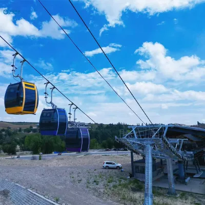 DQ Adventure Pulsating Aerial Cableway (Steel) for Commercial Outdoor Eco-Tourism 800 Persons/Hour 100-500kg Capacity