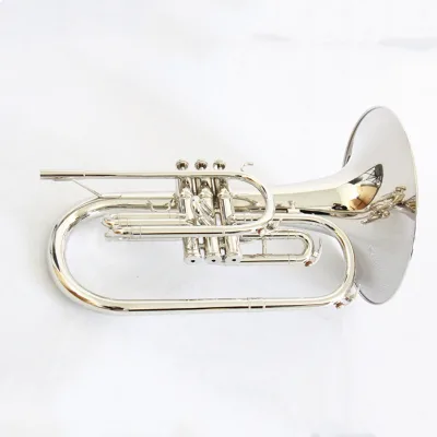 Wholesale Price Good Quality Yellow Brass Instrument Marching Nickel Mellophone Cheap Instrument Mellophone