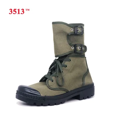China Cheap Buckle Green Canvas Training Shoes TPR Men Wholesale