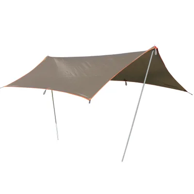 Wholesale 210T Polyester Ripstop Sunshade Shelter Waterproof Camping Awning for 3-4 People