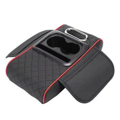 Center Console Cover Car Armrest Cushion Multifunctional Phone Slot Tissue Box Slot for Most Cars Accessories