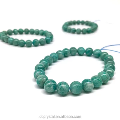 Wholesale Natural High quality  crystal 8mm ite bracelet gemstone green  stretchy bracelet for women gift