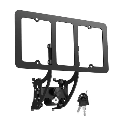 Car Number Plate Frame Adjustable License Plate Frame with No Drill License Plate Holder
